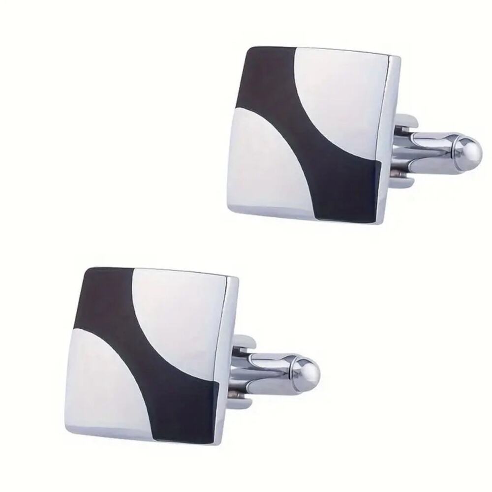 Black Enamel Cufflinks